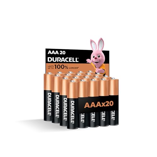 Duracell Alkaline AAA Batteries. pack of 20