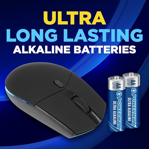 Powermax 24-Count AA Batteries. Ultra Long Lasting Alkaline Battery. 10-Year Shelf Life. Recloseable Packaging