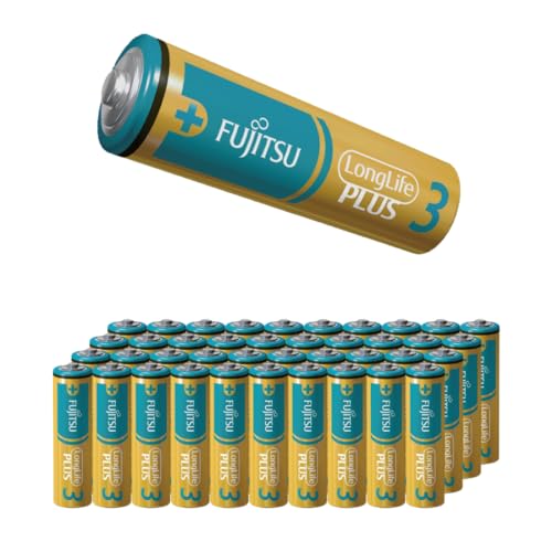 FDK Alkaline Batteries. Long Life Plus. AA. Pack of 40. Made in Japan. 10 Years. Leak Proof Construction. Bulk Pack. LR6LP (40S) AZ