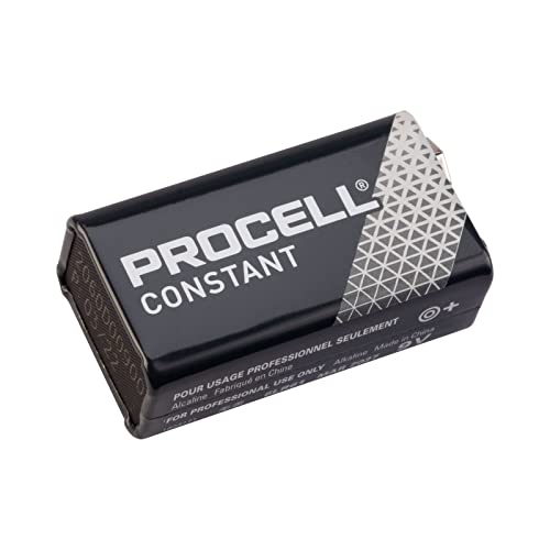 Duracell DP-9V-6pcs Procell 9V Battery. Alkaline for Effector/Musical Instruments. Set of 6