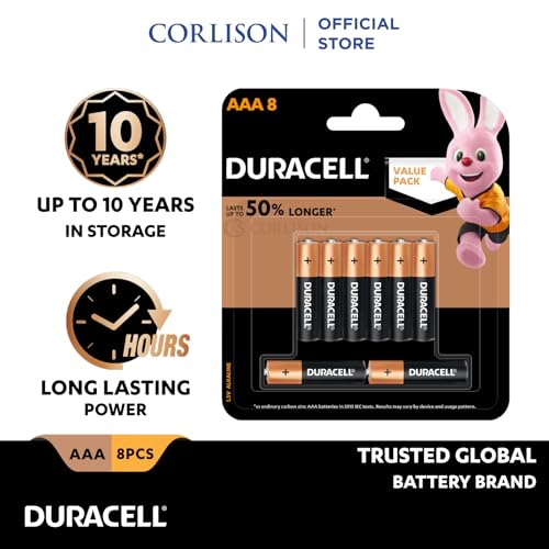 Duracell Alkaline AAA Batteries. pack of 8