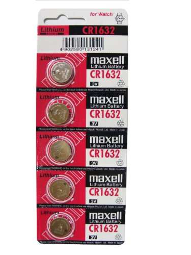 Maxell CR1632 Lithium Cell Button Battery (5 Pieces)
