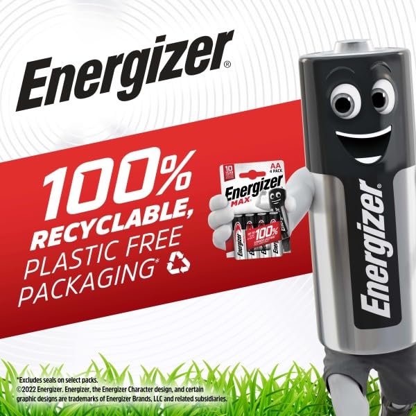 Energizer Max Alkaline E95BP-2 D (Packaging may vary). 2ct