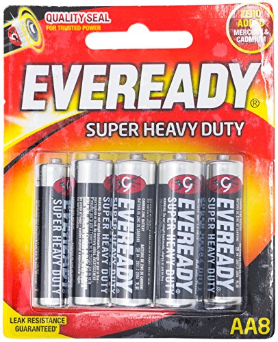 Eveready Super Heavy Duty 1215BP-8 AA. 8ct